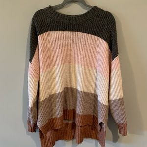 American Eagle Oversized Striped Sweater